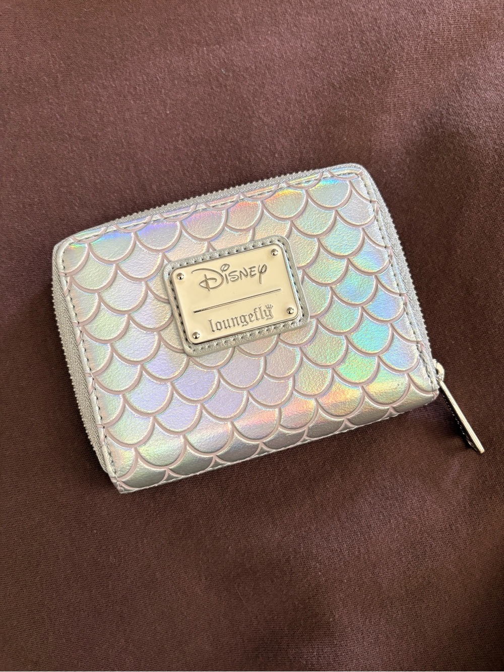 Loungefly Iridescent Mermaid Scale Zip Wallet
